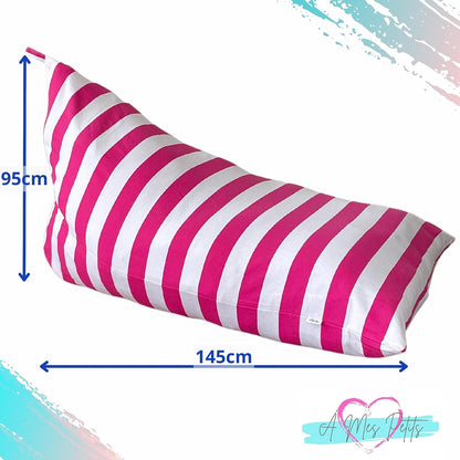 Sensory Bean Bag - Pink Striped, Triangular